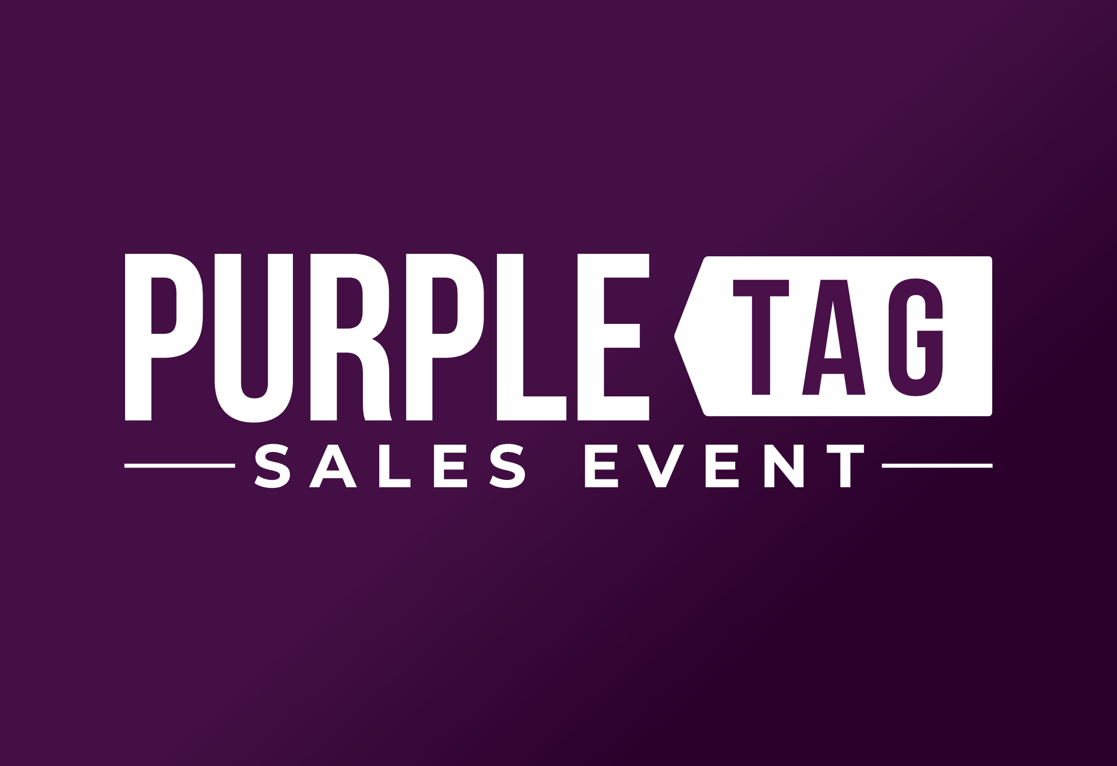 Purple Tag Sales Event Promotion