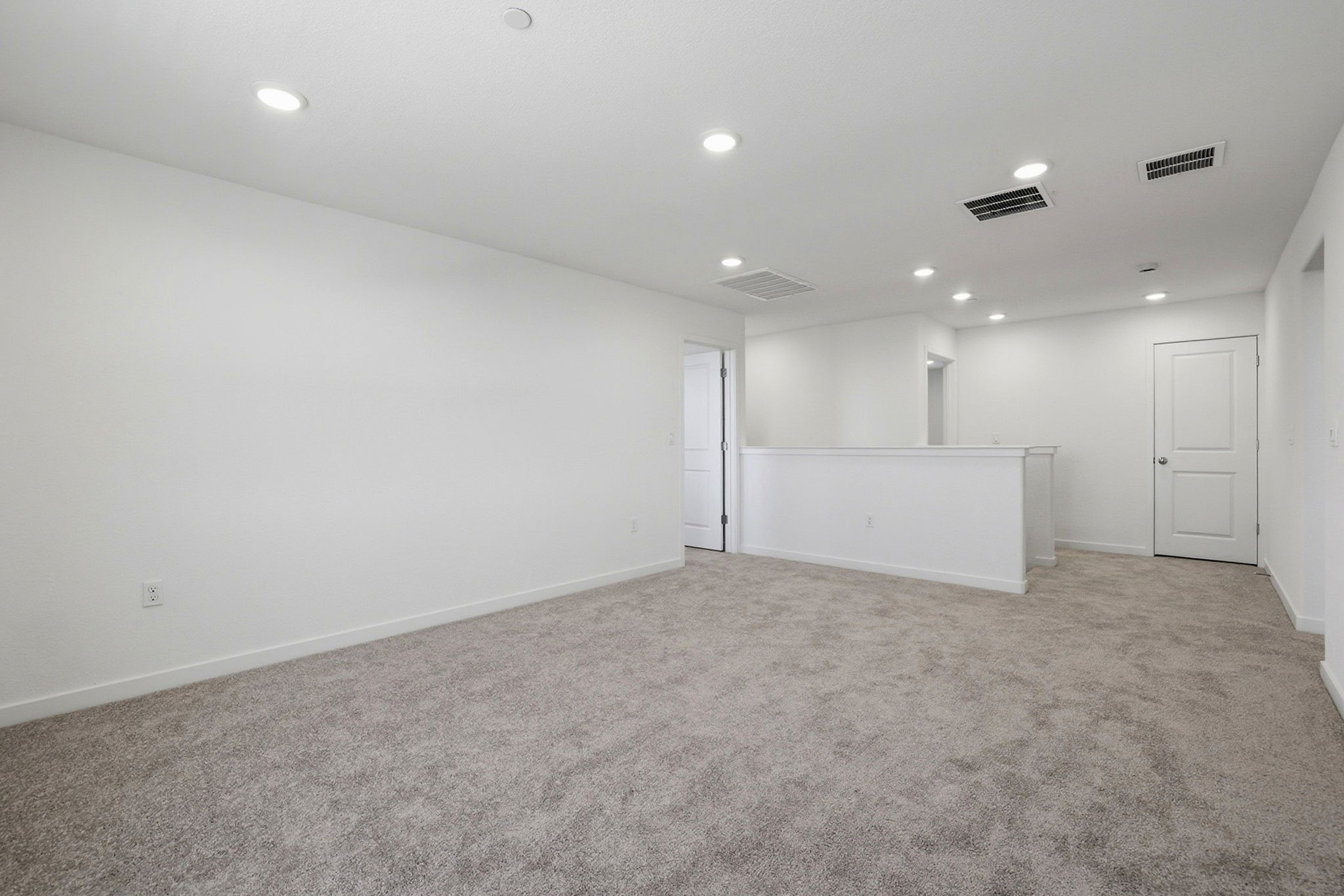 A room with white walls.