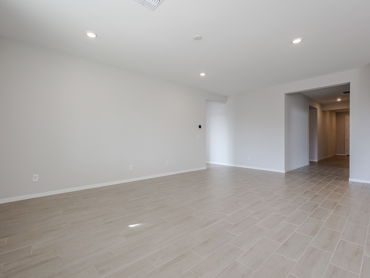 A room with white walls.