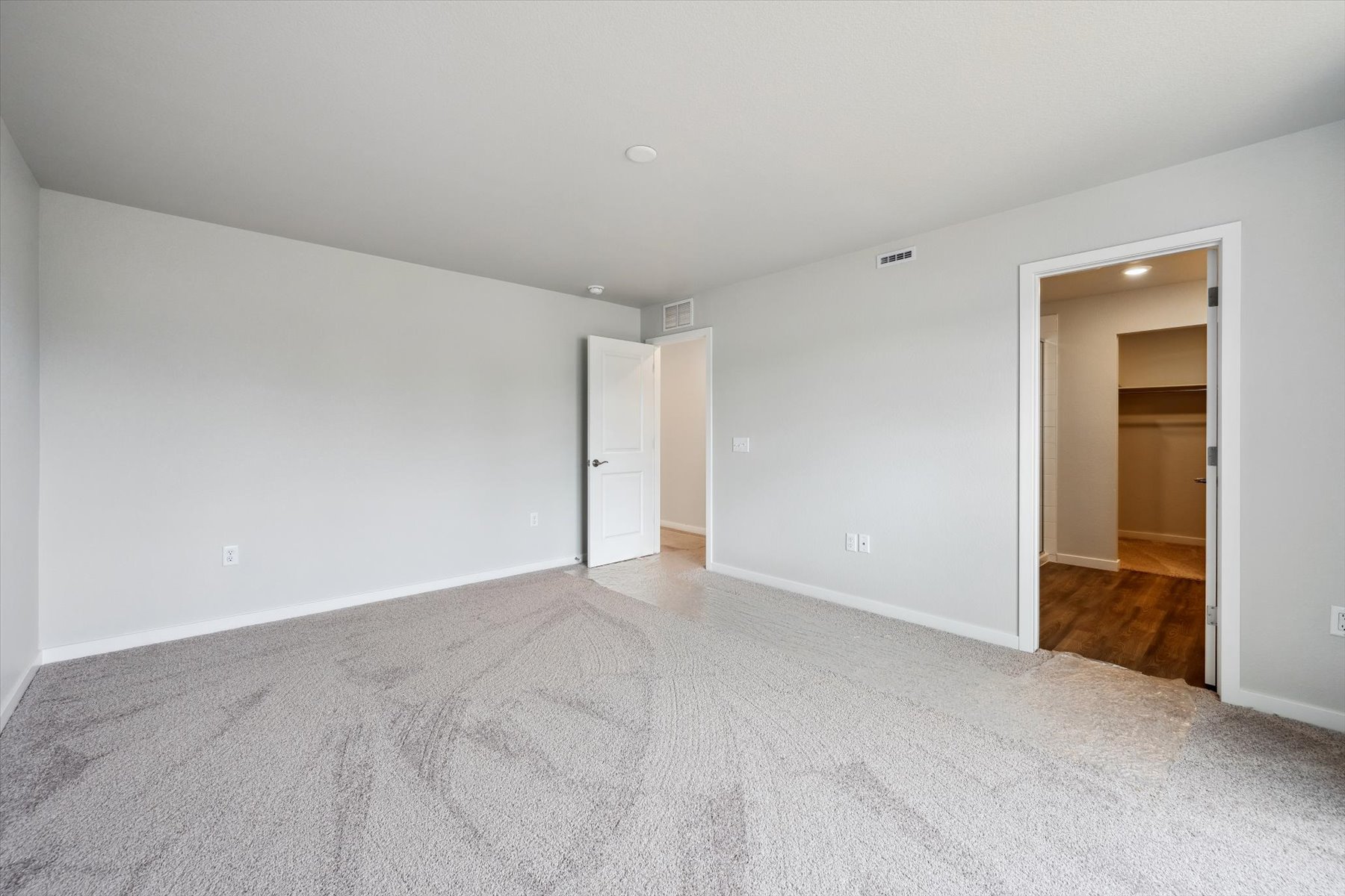 A room with white walls.