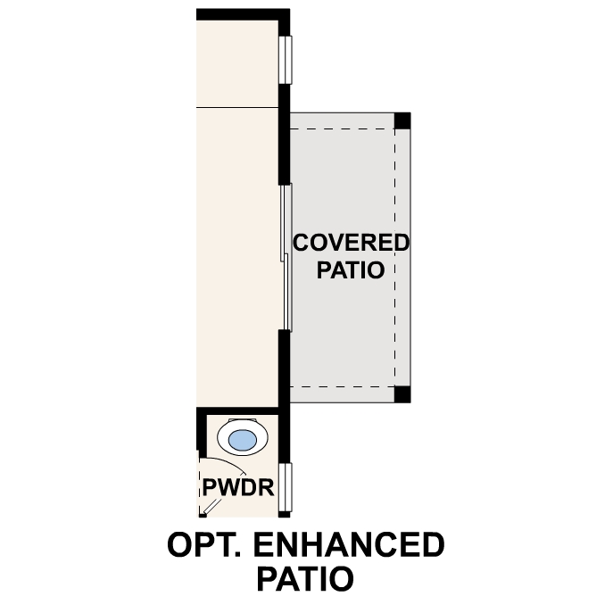 Diagram. Rosewood Floorplan, Main Level Option