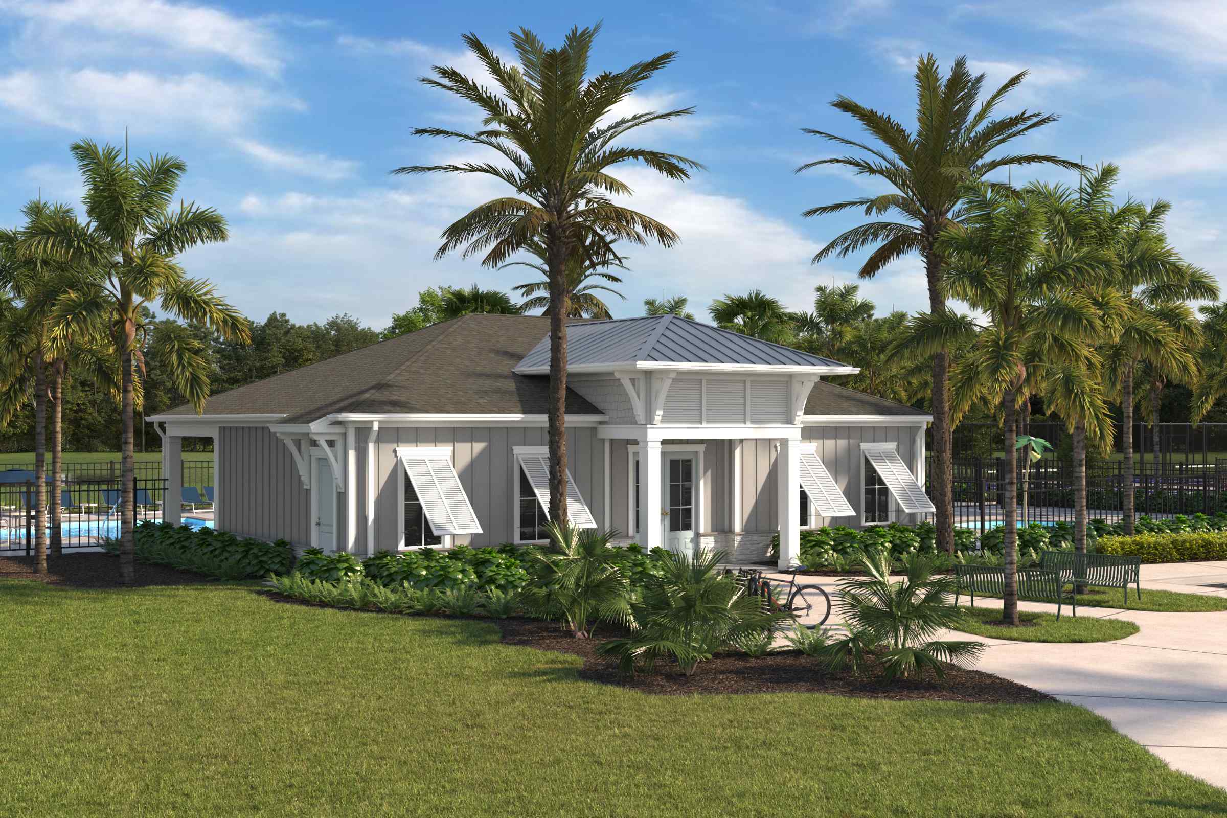 Render of Amenity Center Clubhouse