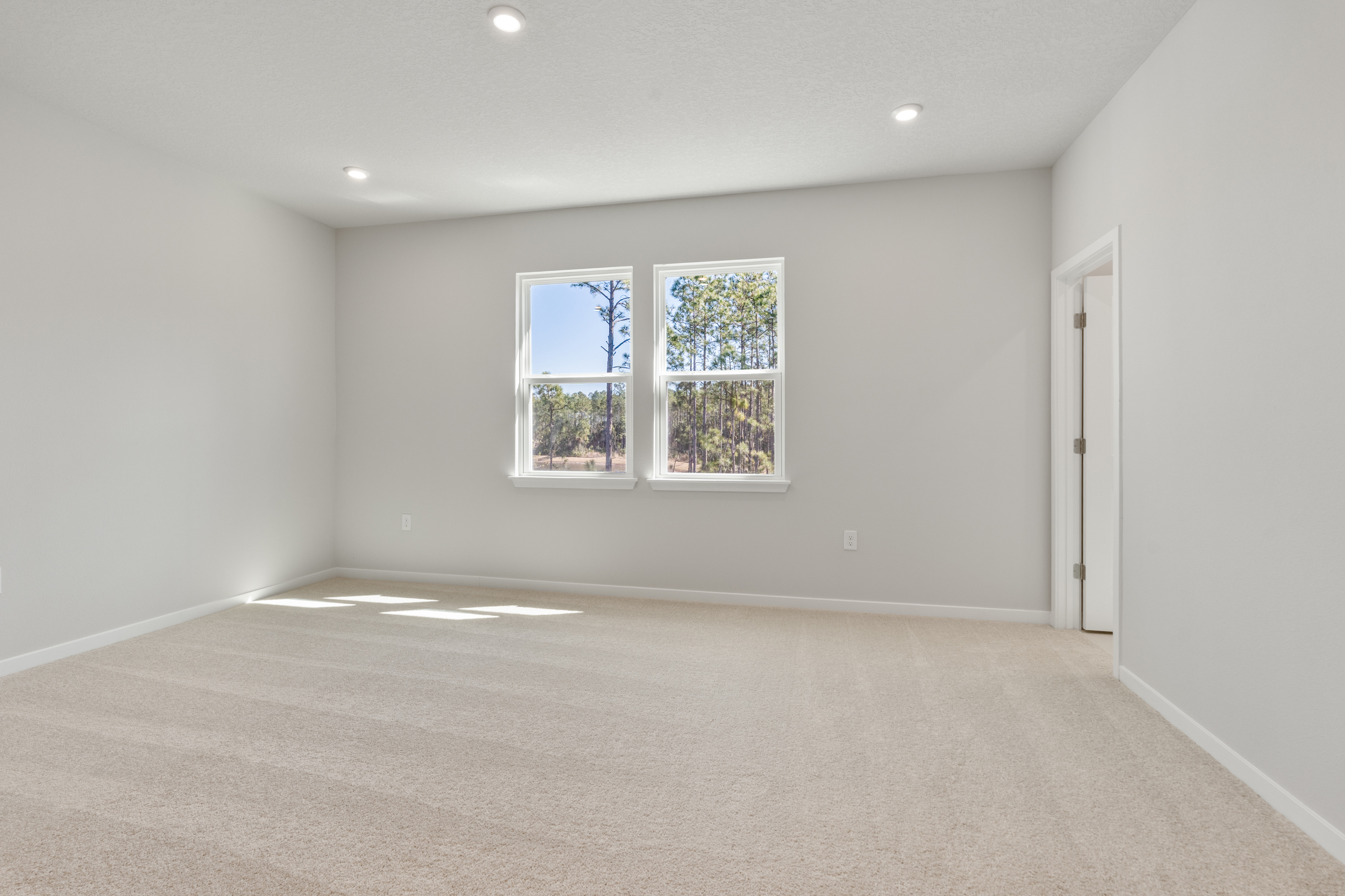 Lot 67 Primary Bedroom with Water View at Seminole Palms