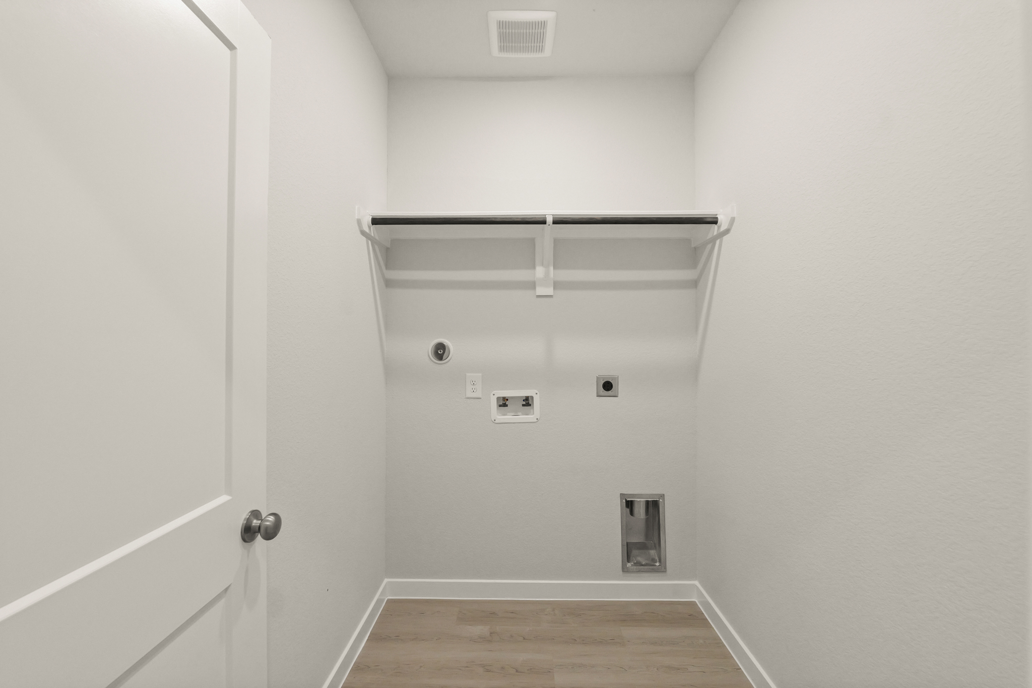 A room with white walls.