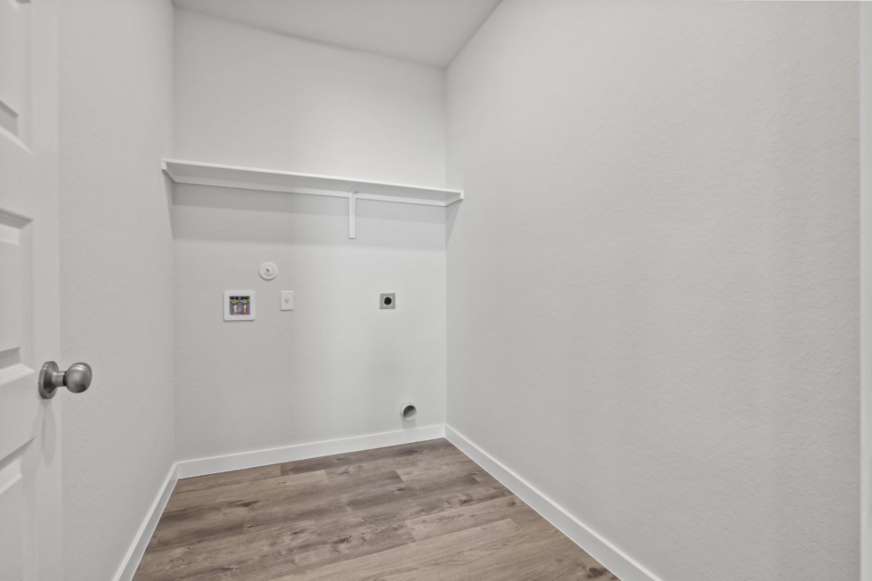 A room with white walls.