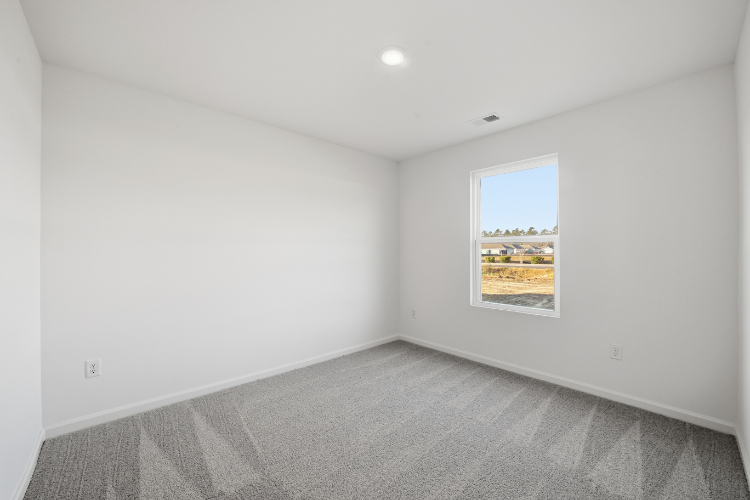 A room with a window.